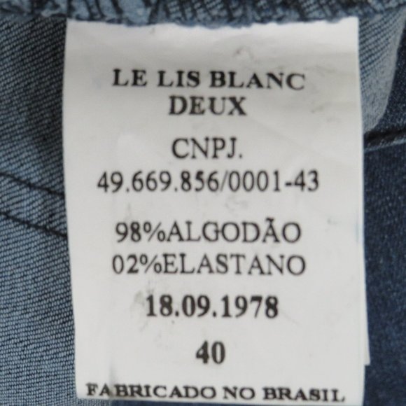 Le Lis Blanc* Women's Jeans Size 40 (Brasil) Original‎ Distressed Flare Bottom - Picture 6 of 13